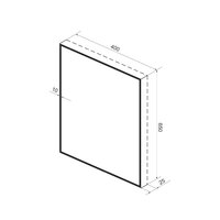  Wellsee Зеркало с фоновой LED-подсветкой 7 Rays' Spectrum 172200800, 40 х 65 см (с сенсором и регулировкой яркости освещения) - Превью изображения №9 — Интернет-магазин samo.by