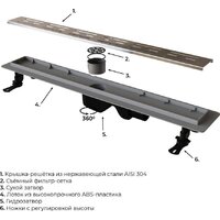 Трап/канал RGW Drain Leo-20 60212080-01 - Превью изображения №5 — Интернет-магазин samo.by
