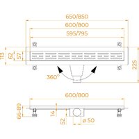 Трап/канал RGW Drain Leo-20 60212080-01 - Превью изображения №6 — Интернет-магазин samo.by