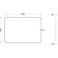  Roxen Зеркало Simon Long 510205-100B 100x70 - Превью изображения №5 — Интернет-магазин samo.by