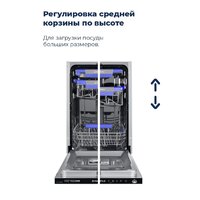Встраиваемая посудомоечная машина MAUNFELD MLP-08IMRO - Превью изображения №37 — Интернет-магазин samo.by
