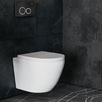 Унитаз подвесной Roxen Antares One Rimless 6 в 1 StounFix Dual Fresh 506495 (кнпка: черный матовый) - Превью изображения №11 — Интернет-магазин samo.by