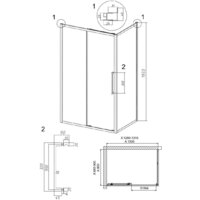Душевой уголок Grossman Cosmo 130x90x195 120.K33.02.1390.21.10 (черный матовый/тонированное стекло) - Превью изображения №10 — Интернет-магазин samo.by