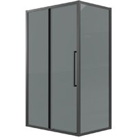 Grossman Cosmo 130x90x195 120.K33.02.1390.21.10 (черный матовый/тонированное стекло)