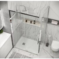 Душевой уголок Grossman Cosmo 120x80x195 120.K33.02.1280.10.00 (хром/прозрачное стекло) - Превью изображения №9 — Интернет-магазин samo.by