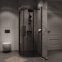 Душевой уголок Grossman Classic 90x90x195 301.K33.04.9090.21.10 (черный матовый/тонированное стекло) - Превью изображения №7 — Интернет-магазин samo.by