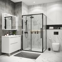 Душевой уголок Grossman Cosmo 140x100x195 120.K33.02.1410.42.00 (графит сатин/стекло прозрачное) - Превью изображения №6 — Интернет-магазин samo.by