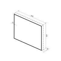  Wellsee Зеркало с фоновой LED-подсветкой 7 Rays' Spectrum 172200790, 60 х 40 см (с сенсором и регулировкой яркости освещения) - Превью изображения №10 — Интернет-магазин samo.by