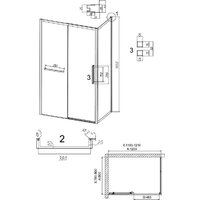 Душевой уголок Grossman Style 120x80x195 120.K33.05.1280.10.02 (хром/стекло шиншилла) - Превью изображения №10 — Интернет-магазин samo.by