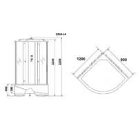 Душевая кабина Niagara Classic NG-2310-14R 120x80 - Превью изображения №2 — Интернет-магазин samo.by