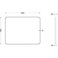 Roxen Зеркало Simon 510205-90B 90x70 - Превью изображения №5 — Интернет-магазин samo.by