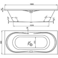 Ванна VagnerPlast Briana 180x80 - Превью изображения №5 — Интернет-магазин samo.by