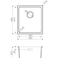Кухонная мойка Omoikiri Tadzava 38-U IN - Превью изображения №5 — Интернет-магазин samo.by