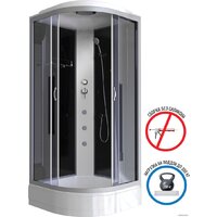 Душевая кабина Niagara NG-3502-14G 100x100 (тонированное стекло) - Превью изображения №2 — Интернет-магазин samo.by