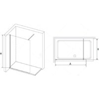 Душевая стенка RGW WA-010 B 100x195 351001010-24 100 (черный/матовое стекло) - Превью изображения №2 — Интернет-магазин samo.by