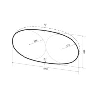  Wellsee Зеркало с фоновой LED-подсветкой 7 Rays' Spectrum 172201920, 100 x 55 см (с сенсором и регулировкой яркости освещения) - Превью изображения №9 — Интернет-магазин samo.by