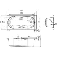 Ванна Lavinia Boho Easter Pro 170x75 37060075 - Превью изображения №3 — Интернет-магазин samo.by