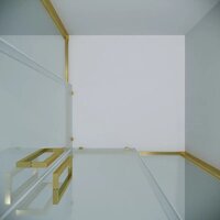 Душевой уголок Grossman Cosmo 100x100x195 300.K33.02.1010.32.00 (золото сатин/прозрачное стекло) - Превью изображения №4 — Интернет-магазин samo.by