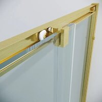 Душевой уголок Grossman Cosmo 100x100x195 300.K33.02.1010.32.00 (золото сатин/прозрачное стекло) - Превью изображения №5 — Интернет-магазин samo.by