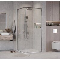 Душевой уголок Grossman Galaxy 90x80x195 300.K33.01.9080.10.00 (хром/прозрачное стекло) - Превью изображения №8 — Интернет-магазин samo.by
