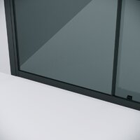 Душевая дверь Grossman Cosmo 100x195 100.K33.02.100.21.10 (черный матовый/стекло тонированное) - Превью изображения №6 — Интернет-магазин samo.by