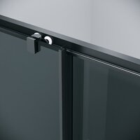 Душевая дверь Grossman Cosmo 100x195 100.K33.02.100.21.10 (черный матовый/стекло тонированное) - Превью изображения №4 — Интернет-магазин samo.by