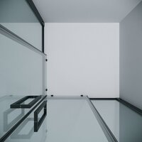 Душевой уголок Grossman Cosmo 90x90x195 300.K33.02.9090.21.00 (черный матовый/прозрачное стекло) - Превью изображения №4 — Интернет-магазин samo.by