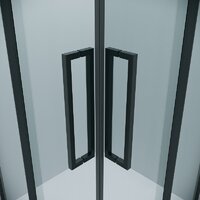 Душевой уголок Grossman Cosmo 90x90x195 300.K33.02.9090.21.00 (черный матовый/прозрачное стекло) - Превью изображения №3 — Интернет-магазин samo.by