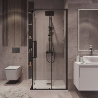 Душевой уголок Grossman Cosmo 90x90x195 300.K33.02.9090.21.00 (черный матовый/прозрачное стекло) - Превью изображения №9 — Интернет-магазин samo.by