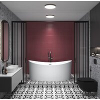 Ванна Wellsee Cerulean 174x80 231001004 (отдельностоящая ванна белый глянец, экран, ножки, сифон-автомат золото) - Превью изображения №8 — Интернет-магазин samo.by