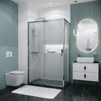 Душевой уголок Grossman Style 120x90x195 120.K33.05.1290.10.02 (хром/стекло шиншилла) - Превью изображения №8 — Интернет-магазин samo.by
