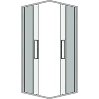 Душевой уголок Grossman Cosmo 90x90x195 300.K33.02.9090.32.00 (золото сатин/прозрачное стекло) - Превью изображения №2 — Интернет-магазин samo.by