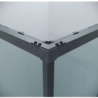 Душевой уголок Grossman Galaxy 90x70x195 300.K33.01.9070.42.00 (графит сатин/стекло прозрачное) - Превью изображения №4 — Интернет-магазин samo.by