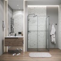 Душевой уголок Grossman Galaxy 100х100х195 120.K33.01.1010.42.00 (графит сатин/прозрачное стекло) - Превью изображения №7 — Интернет-магазин samo.by