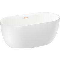 Ванна Wellsee Chic Riviera 149x78 236801004 (отдельностоящая ванна белый глянец, экран, ножки, сифон-автомат золото) - Превью изображения №2 — Интернет-магазин samo.by