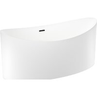 Ванна Wellsee Cerulean 174x80 231001003 (отдельностоящая ванна белый глянец, экран, ножки, сифон-автомат матовый черный) - Превью изображения №2 — Интернет-магазин samo.by