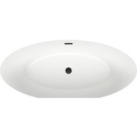 Ванна Wellsee Cerulean 174x80 231001003 (отдельностоящая ванна белый глянец, экран, ножки, сифон-автомат матовый черный) - Превью изображения №4 — Интернет-магазин samo.by