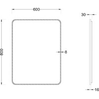  Roxen Зеркало Simon 510205-60B 60x80 - Превью изображения №5 — Интернет-магазин samo.by