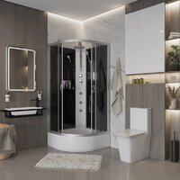 Душевая кабина Niagara NG-3502-14BKTG 100x100x210 (тонированное стекло) - Превью изображения №3 — Интернет-магазин samo.by