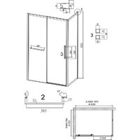 Душевой уголок Grossman Style 130x70x195 120.K33.05.1370.10.02 (хром/стекло шиншилла) - Превью изображения №12 — Интернет-магазин samo.by