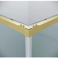 Душевой уголок Grossman Galaxy 90x70x195 300.K33.01.9070.32.00 (золото сатин/прозрачное стекло) - Превью изображения №4 — Интернет-магазин samo.by