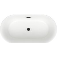 Ванна Wellsee Chic Riviera 149x78 236801003 (отдельностоящая ванна белый глянец, экран, ножки, сифон-автомат матовый черный) - Превью изображения №4 — Интернет-магазин samo.by