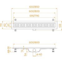 Трап/канал RGW Drain Leo-10 60211080-01 - Превью изображения №6 — Интернет-магазин samo.by