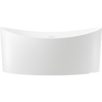 Wellsee Cerulean 174x80 231001002 (отдельностоящая ванна белый глянец, экран, ножки, сифон-автомат глянцевый белый)