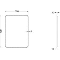  Roxen Зеркало Simon 510205-50B 50x70 - Превью изображения №5 — Интернет-магазин samo.by