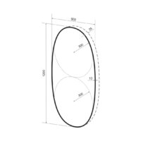  Wellsee Зеркало с фоновой LED-подсветкой 7 Rays' Spectrum 172201950, 60 x 120 см (с сенсором и регулировкой яркости освещения) - Превью изображения №9 — Интернет-магазин samo.by