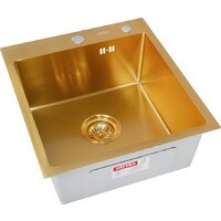 Кухонная мойка ARFEKA Eco AR мойка 450*500, коландер, дозатор Gold - Превью изображения №4 — Интернет-магазин samo.by