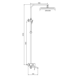 Душевая система Gappo G2407-3